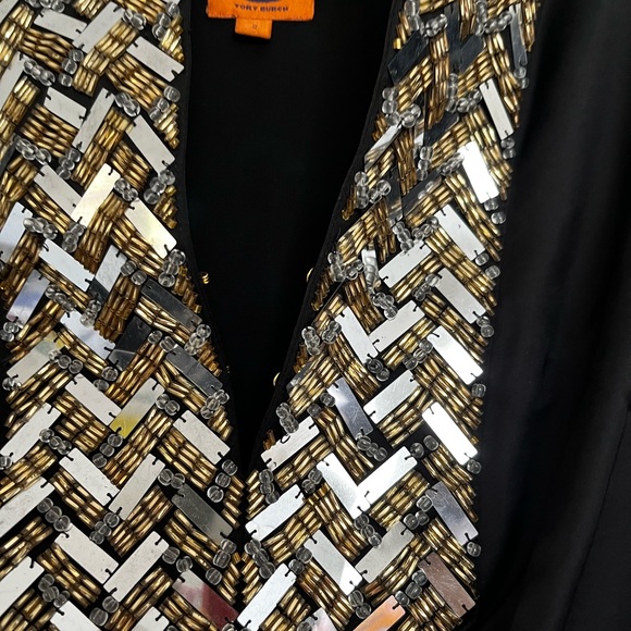 🍓 Tory Burch Sz 2 Barbara beaded sequin dress - Picture 11 of 14